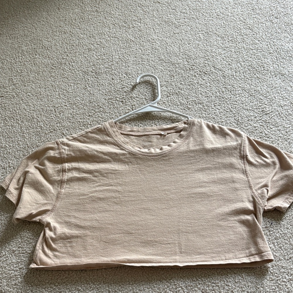 PacSun Beige Crop Top
